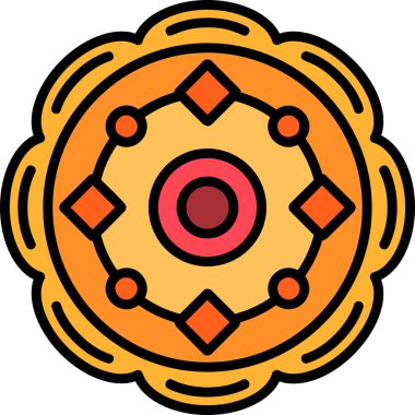 Çizgi film simgesinin vektör çizimi