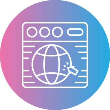 seo modern simgesinin vektör illüstrasyonu