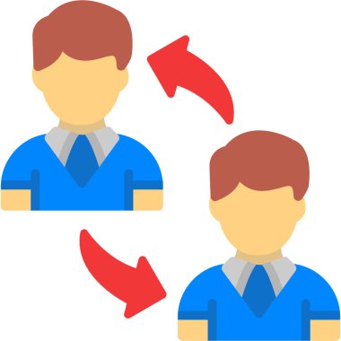 İş adamları takım çalışması simgesi