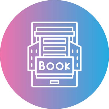 Kitap. Web simgesi basit illüstrasyon