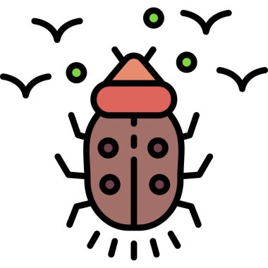 böcek simgesi vektör çizimi çizimi