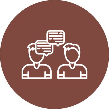 İş konsepti ikonu. düz tasarım biçimi.