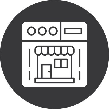 Modern simgenin vektör illüstrasyonu