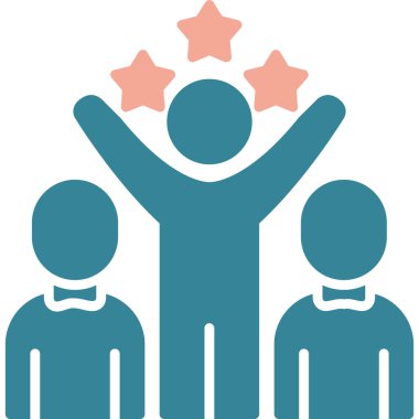 Vektör çizimi. iş ekibi simgesi.