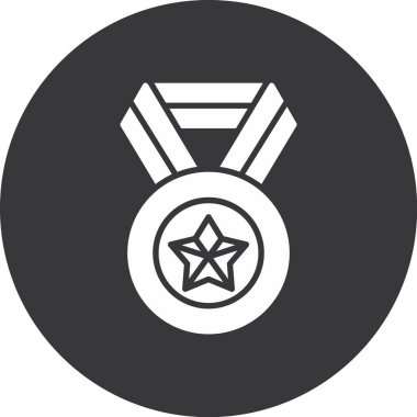 Rozet stili ödül yıldızı simgesi