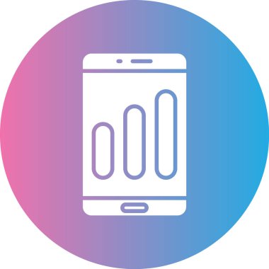 Cep telefonu simgesinin vektör illüstrasyonu