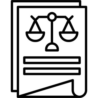 Yargıç simge vektör çizim