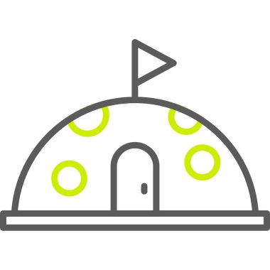 Otel simgesi vektör illüstrasyonu