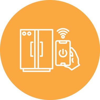 Akıllı telefon simgesinin vektör illüstrasyonu