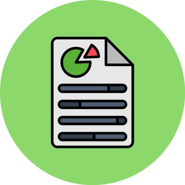 dosya belgesi simgesi, vektör illüstrasyonu