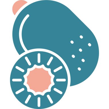 meyve yemeği simgesi düz stil