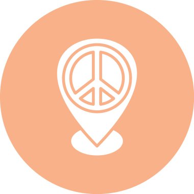 Barış vektörü simgesi modern basit vektör illüstrasyonu