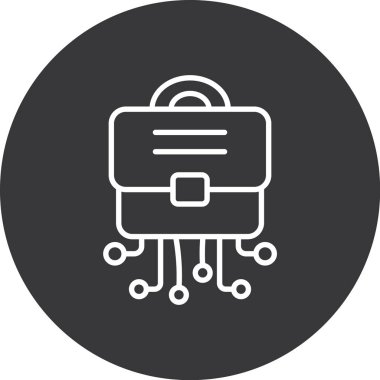 Dizüstü bilgisayar simgesi vektör çizimi