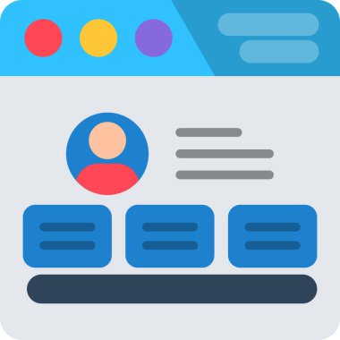 illüstrasyon için ağ simgesi