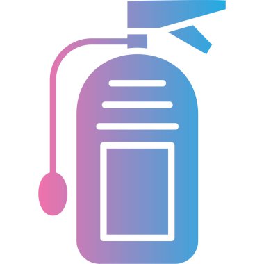 Bir benzin istasyonu simgesinin vektör illüstrasyonu