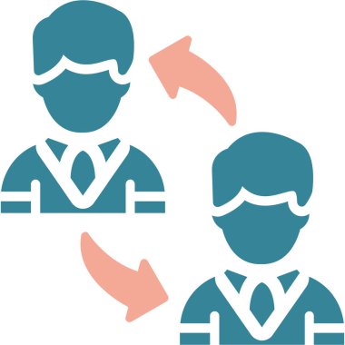 Maske simgesi takan iş adamları