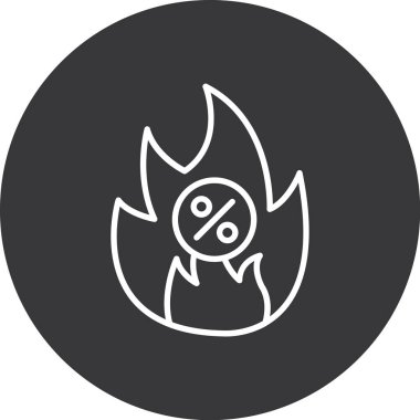 Gaz simgesinin vektör illüstrasyonu