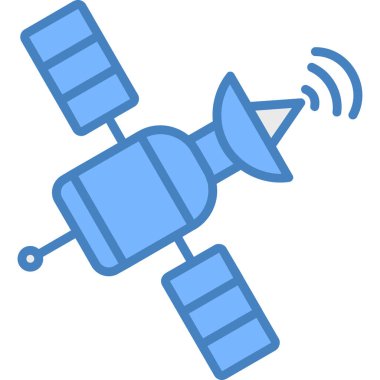 Uydu. Web simgesi basit illüstrasyon