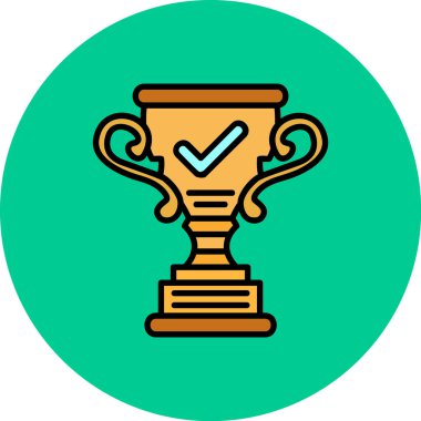 kupa simgesi, vektör çizimi