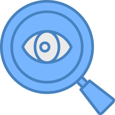 Büyüteç simgesi. Web için büyüteç vektör simgelerinin basit bir gösterimi