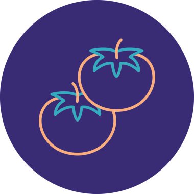 Eşsiz meyve vektörü çizgi simgesi