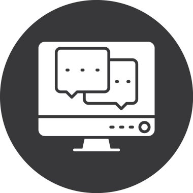 Ağ ve iletişim vektörü simgesi