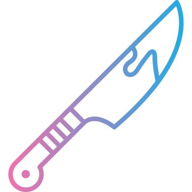 Bıçak. Web simgesi basit illüstrasyon