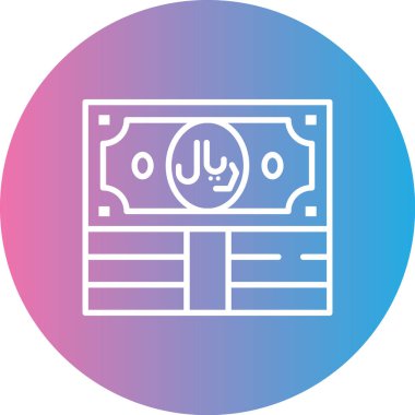 Bir dolar banknotunun mavi ve beyaz arkaplanının vektör çizimi