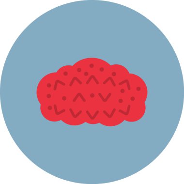 Beyin. Web simgesi basit illüstrasyon