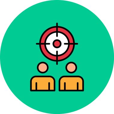 hedef simge vektör illüstrasyonu