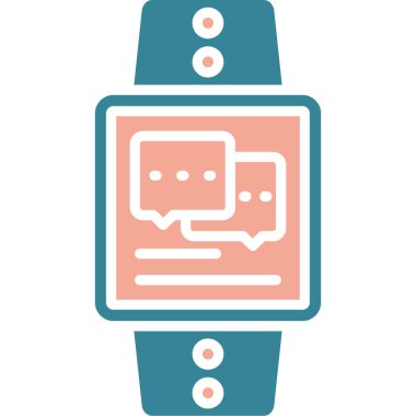 smartwatch simge vektör çizimi