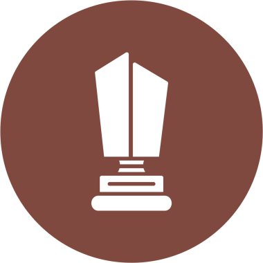 Kupa. Web simgesi basit illüstrasyon