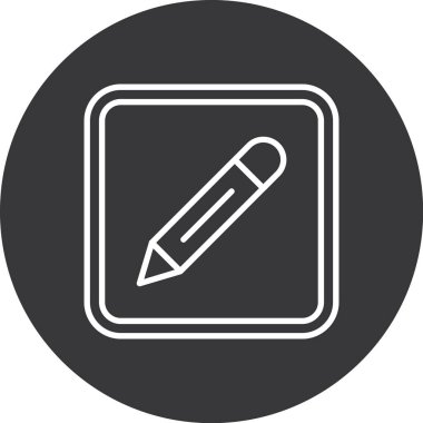 Moda biçimi izole edilmiş arkaplanda kalem simgesi