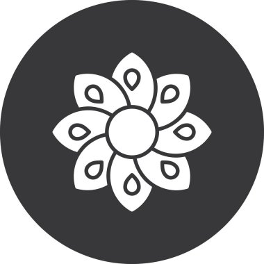 Bir çiçeğin vektör illüstrasyonu