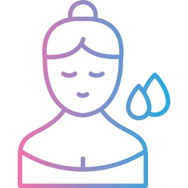 Bir insan yüzünün vektör illüstrasyonu