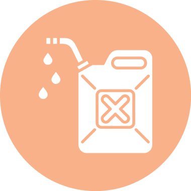 Yakıt. Web simgesi basit illüstrasyon