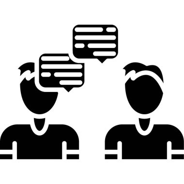 Müşteri hizmeti simgesi, vektör illüstrasyonu