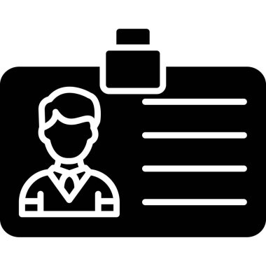 Pano simgesine sahip iş adamının vektör illüstrasyonu