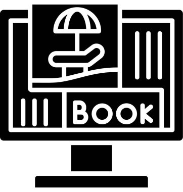 Kitap. Web simgesi basit illüstrasyon