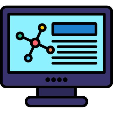 Web tasarım simgesi. Basit resimleme