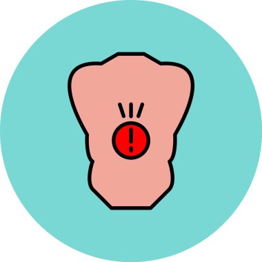 Kırmızı ve pembe kalbin vektör çizimi