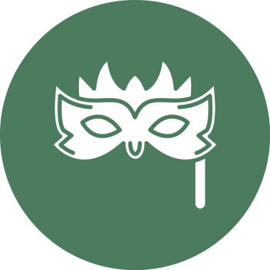 Maske. Web simgesi basit illüstrasyon