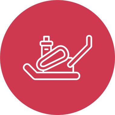 Bir tekne simgesinin vektör illüstrasyonu