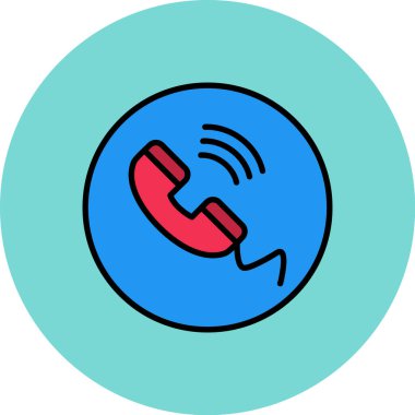 Telefon simgesi vektör illüstrasyonu