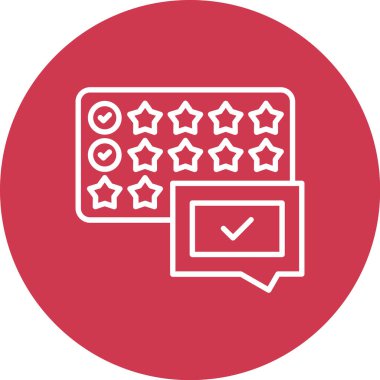 derecelendirme vektör çizgisi tasarımı