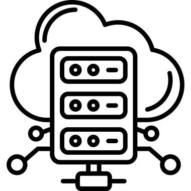 Bulut hesaplama. Web simgesi