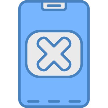 akıllı telefon simgesi vektör illüstrasyonu