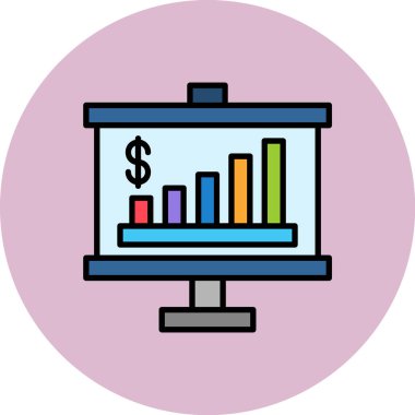 Grafik. Web simgesi basit illüstrasyon