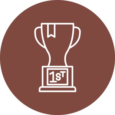 kupa ikonu vektör illüstrasyonu