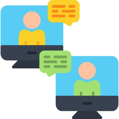 sohbet iletişim tartışması simgesi